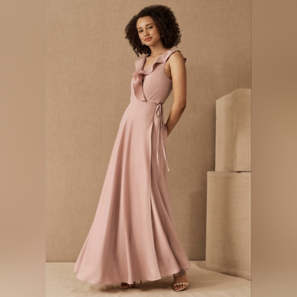 NWT Bhldn Tansy Satin Charmeuse Maxi Dress  Color: Dusty Rose